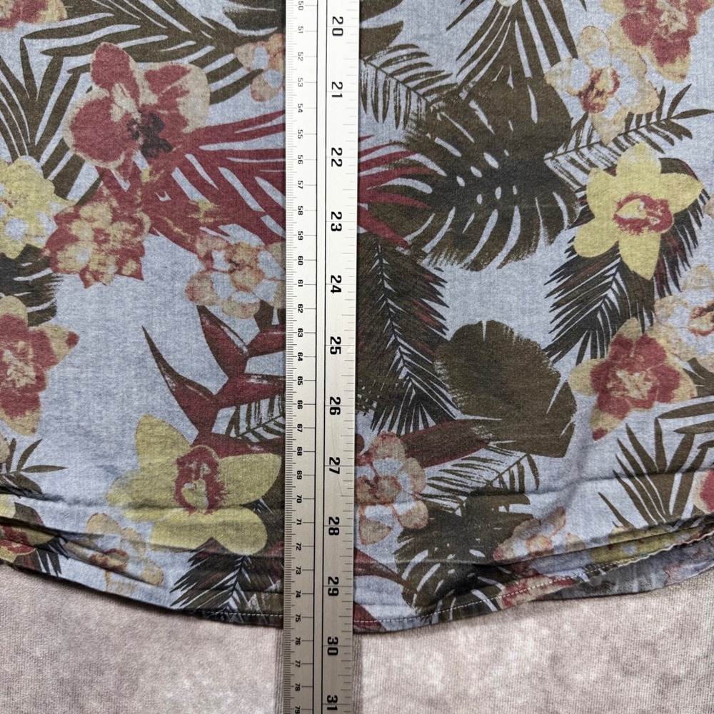 UNTUCKit Desisto Floral Palm Print Short Sleeve Shirt XXL Red 40592 Mens Regular - Picture 7 of 8